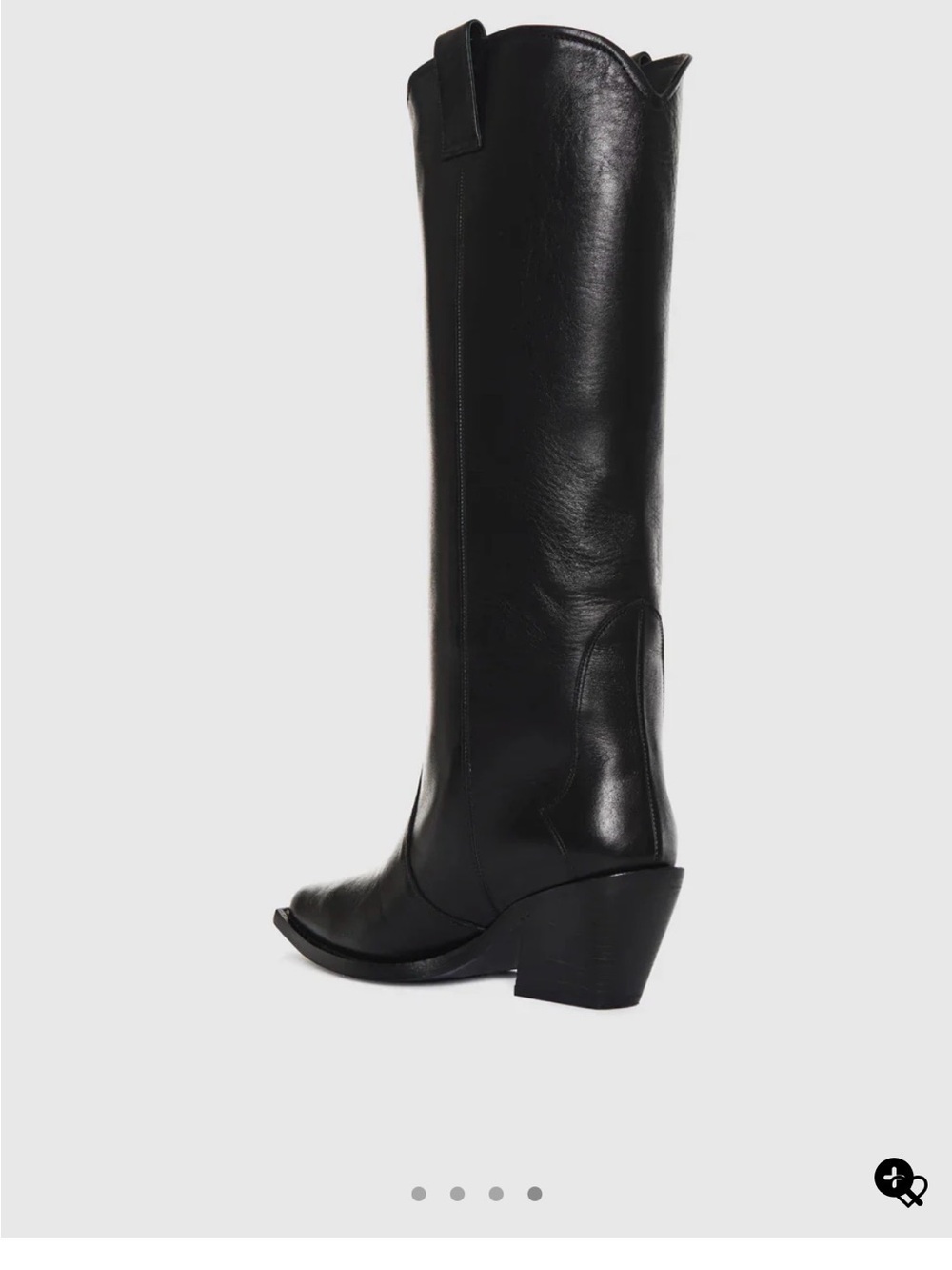 Anine Bing Black Heeled Boots - Picture 2 of 6